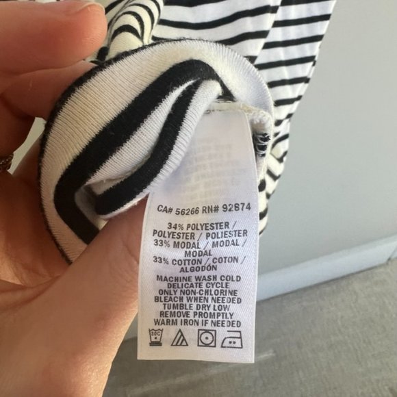 Splendid‎ Striped Mockneck Tee - Picture 4 of 5